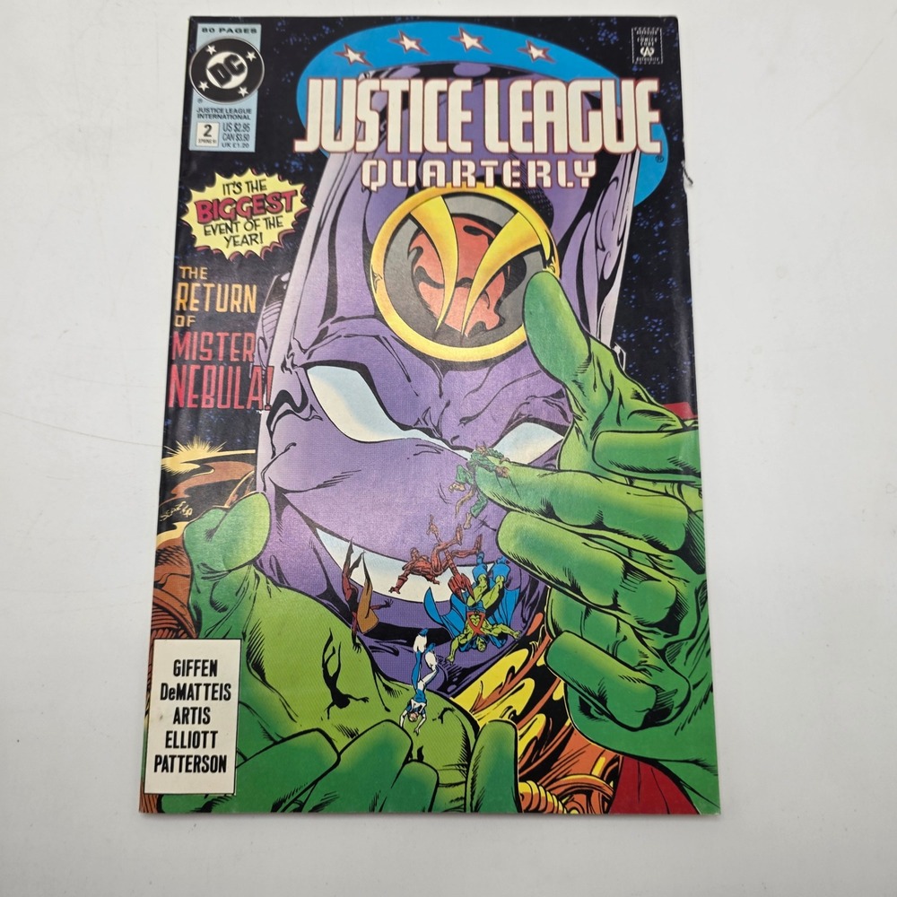 DC Comics Justice League Quarterly 2 Mister Nebula Return Copper Age 1991 Giffen